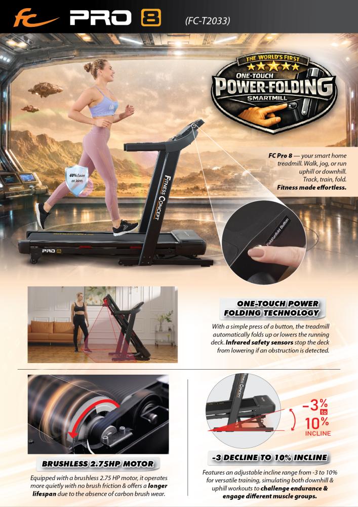FC PRO 8 TREADMILL - 1