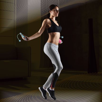 FC DIGITAL JUMP ROPE [BLACK & ORANGE]