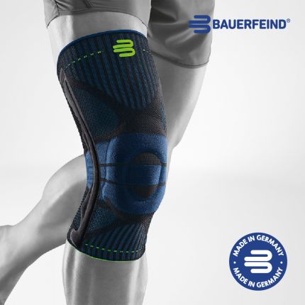 BAUERFEIND SPORTS KNEE SUPPORT BLU/BLACK S SIZE 