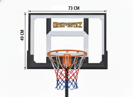 EXSPORTZ BASKETBALL HOOP ADJ. 1.08M-2.10