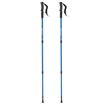 FC Adjustable Hiking Pole with Straight Handle (Blue) - [A Pair]
