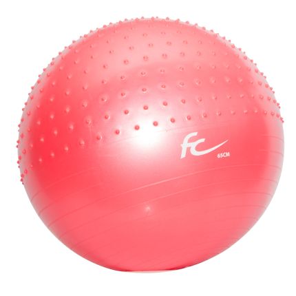 FC 65CM HALF MASSAGE GYMBALL -PINK