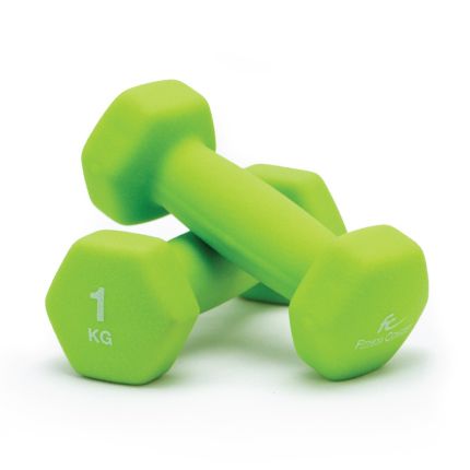 FC HEXAGON NEOPRENE DUMBBELL 1KG [PER PAIR]