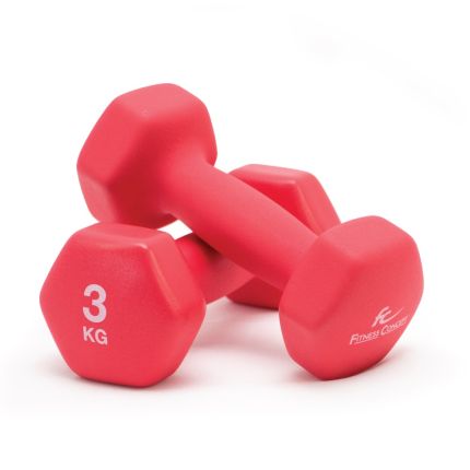 FC HEXAGON NEOPRENE DUMBBELL 3KG [PER PAIR]