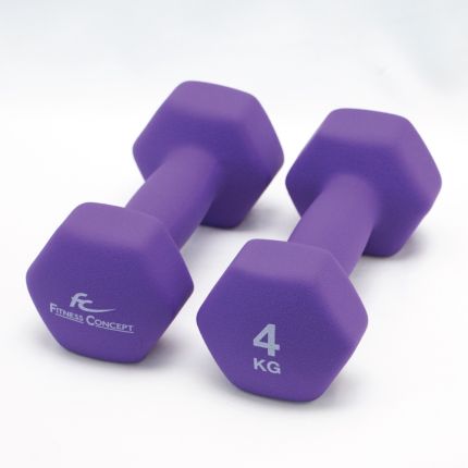 FC HEXAGON NEOPRENE DUMBBELL 4KG [PER PAIR]