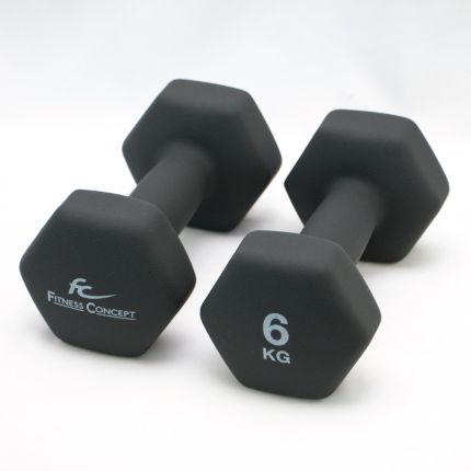 FC HEXAGON NEOPRENE DUMBBELL 6KG [PER PAIR]