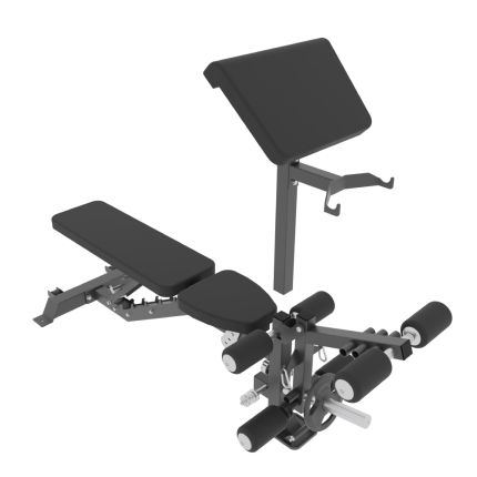 FORCE USA C10 ALL-IN-1 TRAINER WITH BASE BENCH PACKAGE [GYM STATION + BENCH + GUNNER BAR + INTERLOCK RUBBER TILES] - [READY STOCK]