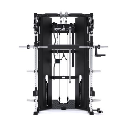 FORCE USA C10 ALL-IN-1 TRAINER WITH BASE BENCH PACKAGE [GYM STATION + BENCH + GUNNER BAR + INTERLOCK RUBBER TILES] - [READY STOCK]