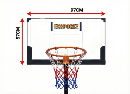 EXSPORTZ BASKETBALL HOOP ADJ. 1.0M-3.05M