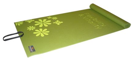 FC Yoga Mat 1/4&quot; (Green) Floral