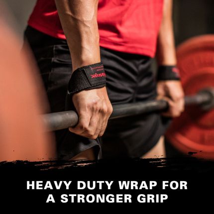 HARBINGER PADDED COTTON LIFTING STRAPS [BLACK]
