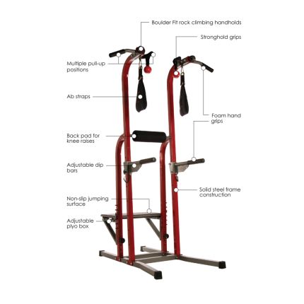 Maxx Fortress Power Tower/ Pull Up Stand with Plyo Box