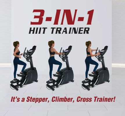 SOLE 3 IN 1 HIIT TRAINER (STEPPER+CLIMBER+CROSSTRAINER)