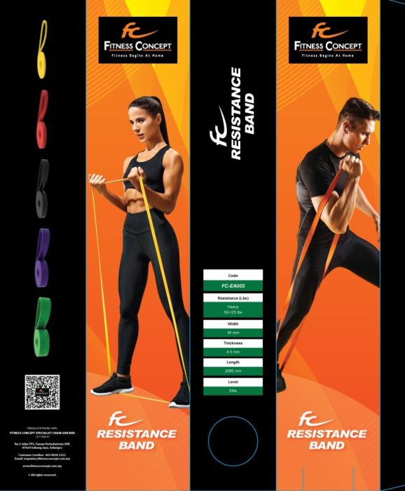FC Resistance Band Extra Heavy (Green) Ideal for Strength