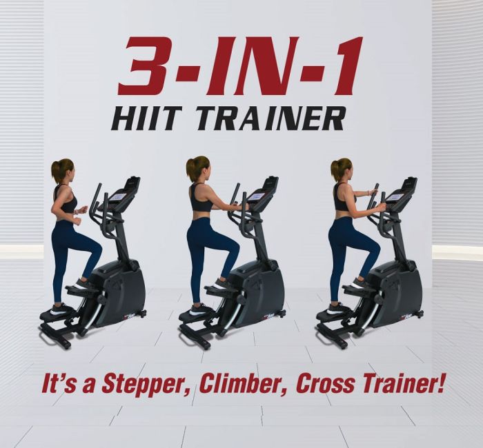 SOLE 3-in-1 HIIT Stepper Trainer – Climber, Elliptical Stepper