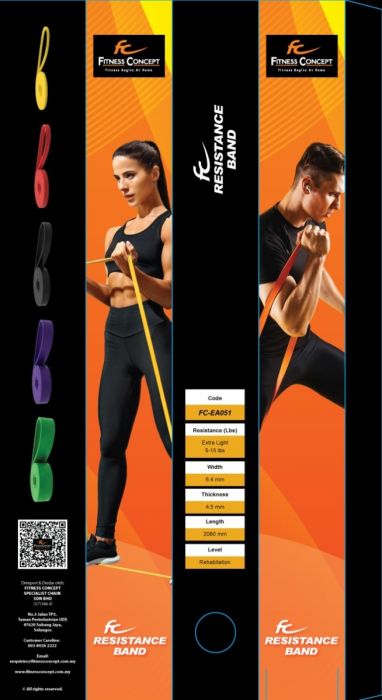 Extra light resistance band clearance