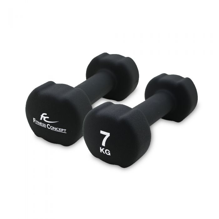 NEOPRENE DUMBBELL 7KG PAIR