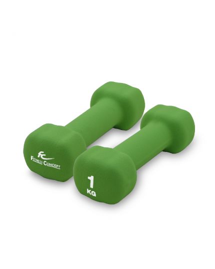 NEOPRENE DUMBBELL 1KG [PAIR]