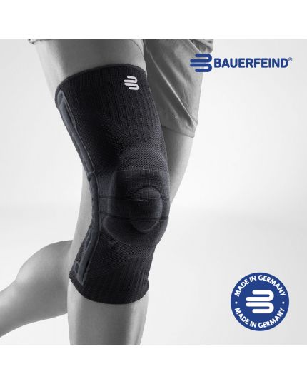 BAUERFEIND SPORTS KNEE SUPPORT ALL-BLACK S SIZE