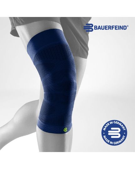 BAUERFEIND COMPRESSION KNEE SUPPORT NAVY M SIZE