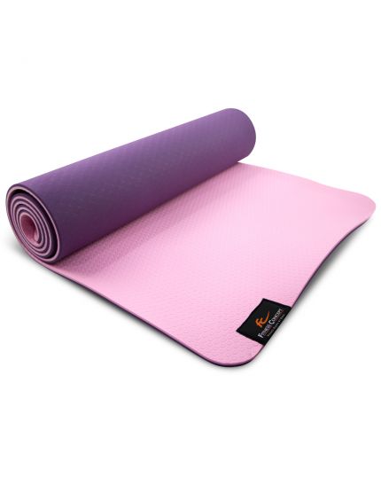 FC 8MM TPE YOGA MAT WITH MESH BAG - PINK