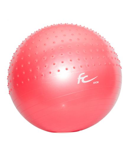 FC 65CM HALF MASSAGE GYMBALL -PINK