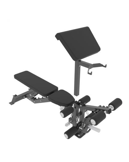 FORCE USA C10 ALL-IN-1 TRAINER WITH BASE BENCH PACKAGE [GYM STATION + BENCH + GUNNER BAR + INTERLOCK RUBBER TILES] - [READY STOCK]