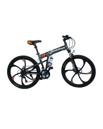 NORDICTRACK FOLDING BIKE 26&quot; MAG ALLOY WHEEL [GREY]