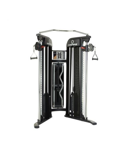 INSPIRE FT1 FUNCTIONAL TRAINER MATTE BLACK PROMO PACKAGE [GYM STATION + INTERLOCK RUBBER TILES][DISPLAY UNIT] 