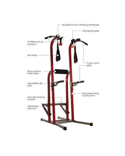 Maxx Fortress Power Tower/ Pull Up Stand with Plyo Box