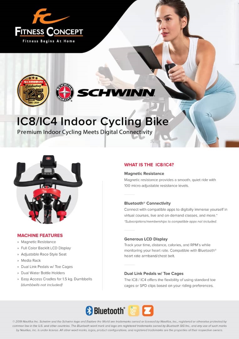 Ride with schwinn 800IC indoor cycling bike