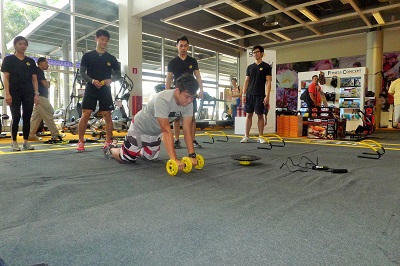 Enhance Your Core Strength with SKLZ Core Wheels - Push-Up Exercise!
